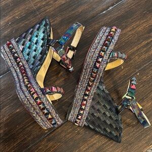 Christian Louboutin Multicolor Studded Women's Heels